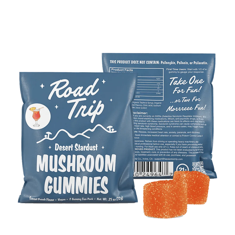 Road Trip Mushrom Gummies 2 Pack