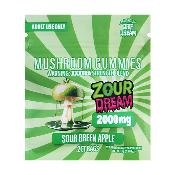 Zour x Dream Mushrom Gummies | (2ct) 2000 mg